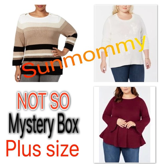 Macy's Sweaters - $30 NWT Plus 3X "Not So" Mystery Box 3 Sweaters